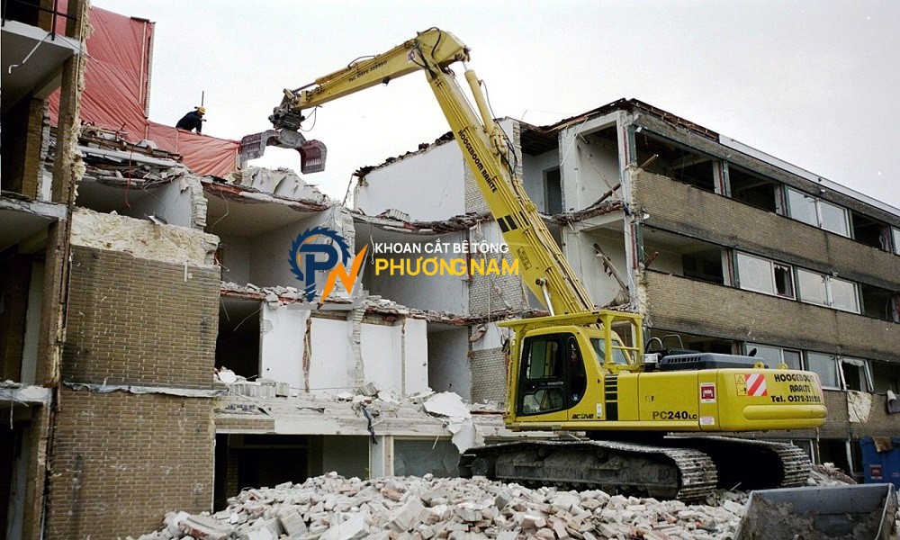 Phá Dỡ Công Trình TPHCM 0936 999 128- Giải Pháp Mặt Bằng An Toàn - Khoan Cắt Bê Tông Phương Nam