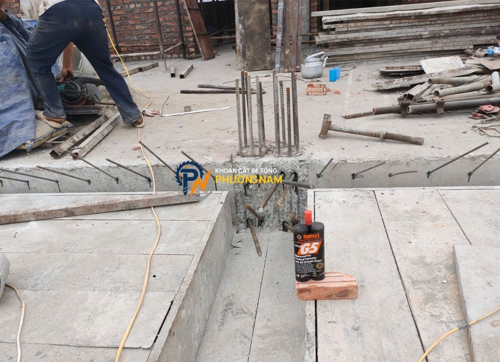 Khoan Cấy Thép TPHCM Giá Rẻ | Thi Công Keo Ramset, Hilti Chuẩn 100% - Khoan Cắt Bê Tông Phương Nam